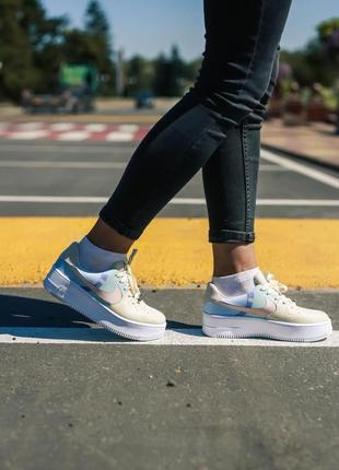 Nike air force 1 sage low lx beige/pale🆕 шикарные кроссовки найк🆕 купить наложенный платёж