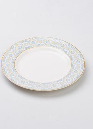Тарілка десертна керамічна 19 см з орнаментом