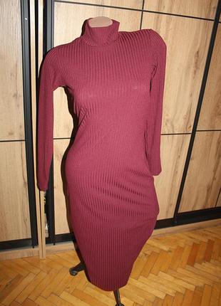 Сукня-гольф в рубчик new look плаття-голья в рубчик довге