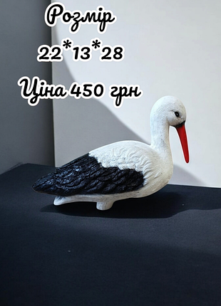 Садова фігури 
Цапля
аисты в гнездо 8