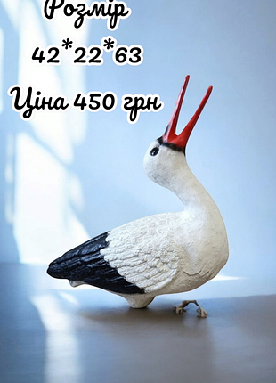 Садова фігури 
Цапля
аисты в гнездо 9