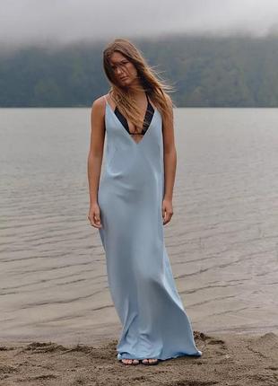 Сукня жіноча блакитна zara new