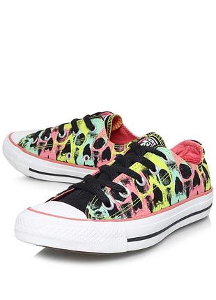 Кеди converse all star леопардовий принт
