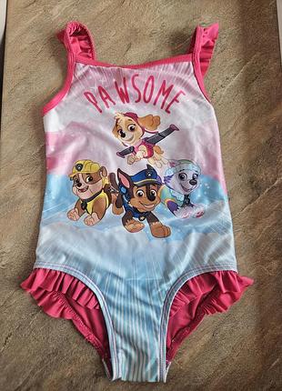 Купальник щенячий патруль 110р