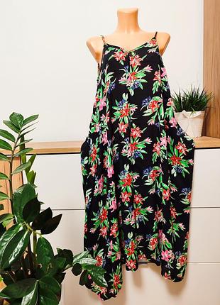 Натуральна літня сукня на бретельках!