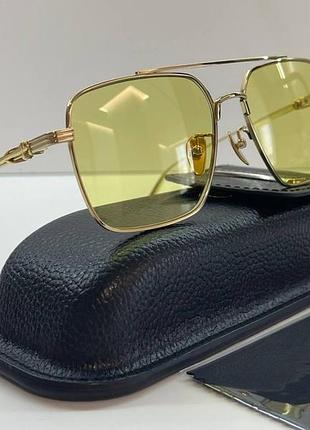 Очки chrome hearts exclusive gaopin customized, желтые 56967
