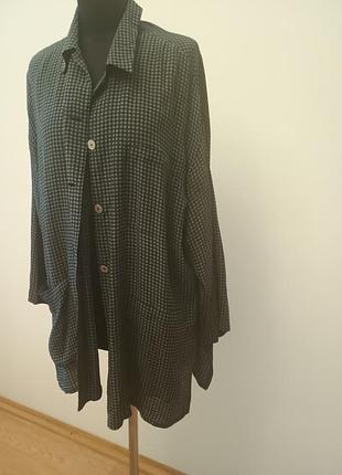 Легкая рубашка – разлетайка «оверсайз» модного французского бренда «positiv»