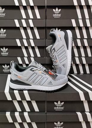 Кросівки чоловічі adidas climacool light grey, літні.