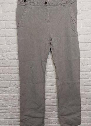 Фирменные льняные брюки штаны