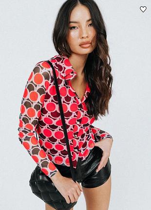 Прозрачная блузка zara рубашка топ