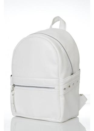 Базовий білий рюкзак5 фото