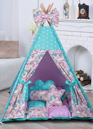 Вігвам єдиноріг індивідуальний набір 100*100