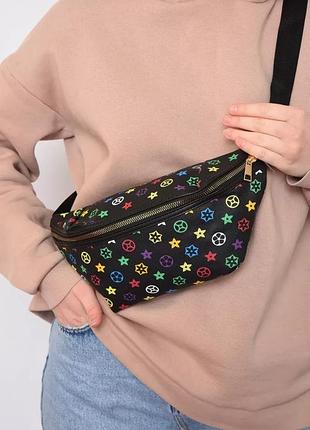 Женская сумка. стильная поясная сумка. брендовая сумка бананка.