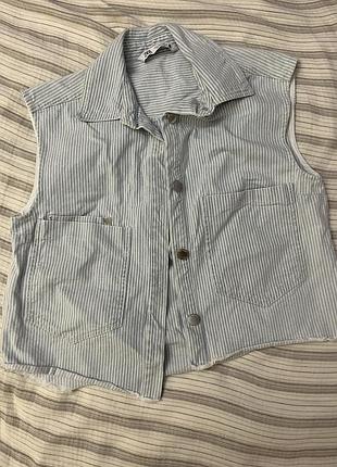 Жилетка zara джинс