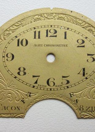 Циферблат для антикварных часов agru chronometre швейцария