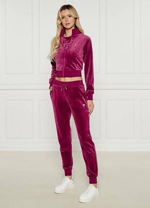 Женский велюровый костюм guess брюки и кофта xs, s, m, l, xl оригинал