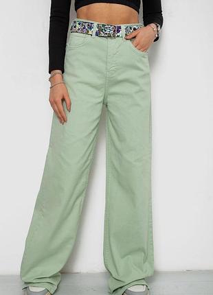 Джинсы женские, цвет оливковый, 250r00162