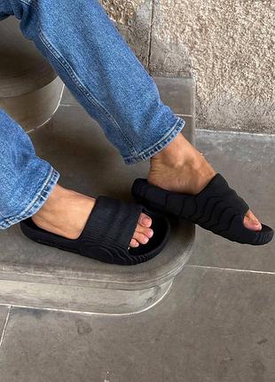 Шлепанцы летние adidas yeezy adilette slide black