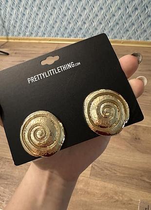 Сережки ракушки/ кульчики мушля