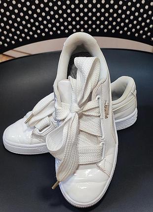 Кроссовки кеды puma basket heart patent jr роз. 36
