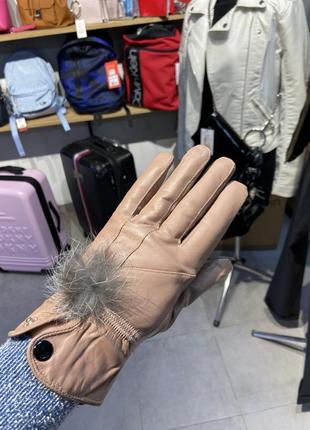 Шкіряні рукавички