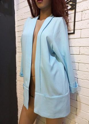 Стильна, гарна, фірменна, накидка, кардиган, жакет ,блакитна