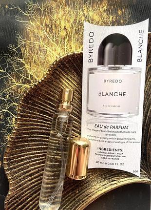 Парфюмированная вода blanche стойкий аромат нишевая парфюмерия 20 мл