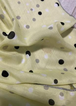 Opus - шарф-палантин-парео)жовтий шарф в смужку)6 фото