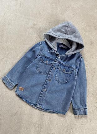 Сорочка джинсова zara для хлопчика, куртка сорочка джинсова для хлопчика