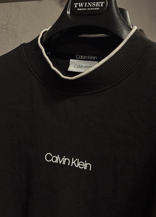 Унісекс світшот кофта чорна calvin klein 🔥 4