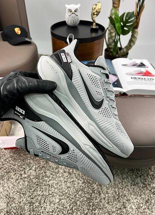 Кросівки nike air zoom x react light grey black5 фото