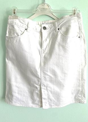 Юбка зара белая хорошая полный комфорт