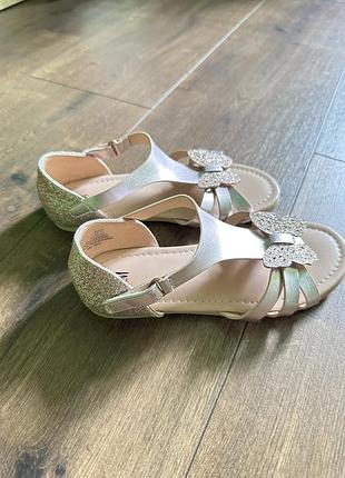 Сандалі босоніжки літні золоті