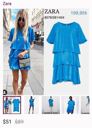 Ярусна сукня zara р. s