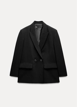 Двубортный пиджак zara оверсайз