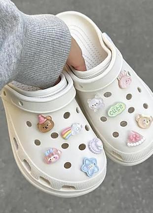 Набір джибітси / jibbitz на крокси 10 шт crocs