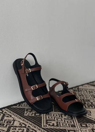 Коричневые кожаные эксклюзивные босоножки,36-41,цвет по вашему вкусу!!!