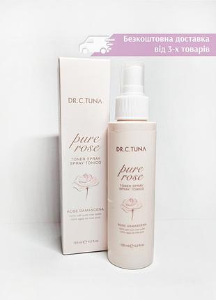 Тонік-спрей трояндова вода дамаська троянда pure rose farmasi dr. c. tuna фармасі 1002357