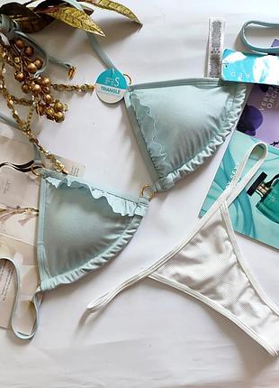 Купальник shine censored s m 36 38 75a 75b 70b 70c 75c стрінги трикутники