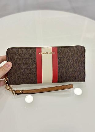 Гаманець брендовий michael kors jet set large logo wallet оригінал на подарунок
