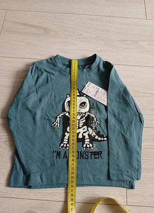 Футболка с длинным рукавом, рост 83-89