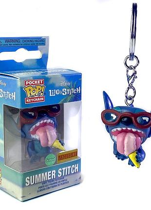 Брелок funko pocket pop! літній стіч з ліло і стіча