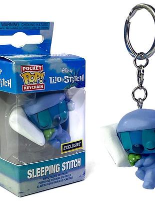 Брелок funko pocket pop! сплячий стіч із ліло і стіча