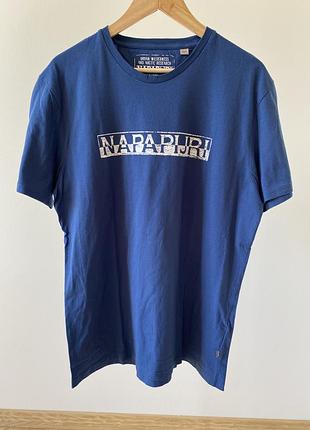 Чоловіча футболка розмір хл синього кольору