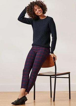 Современные женские брюки стрейч, в клетку от tchibo, размер наш 44-46(36 евро)