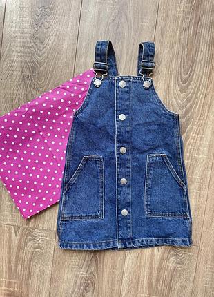 Джинсовий сарафан для дівчинки denim на кнопочках