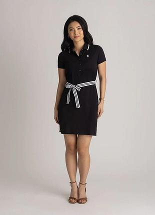 Женское платье-поло u.s. polo assn с поясом