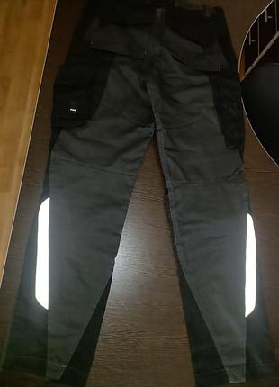 Оригинальные fhb florian arbeitshose mens cordura gray black work pants double knee reflective by germany 2