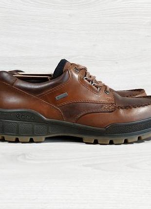 Кожаные мужские туфли / полуботинки ecco track gore-tex оригинал, размер 43
