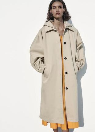 Тренч бежевий плащ жіночий zara